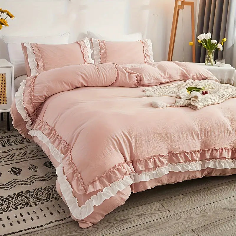 3pcs Polyester Duvet Cover Set