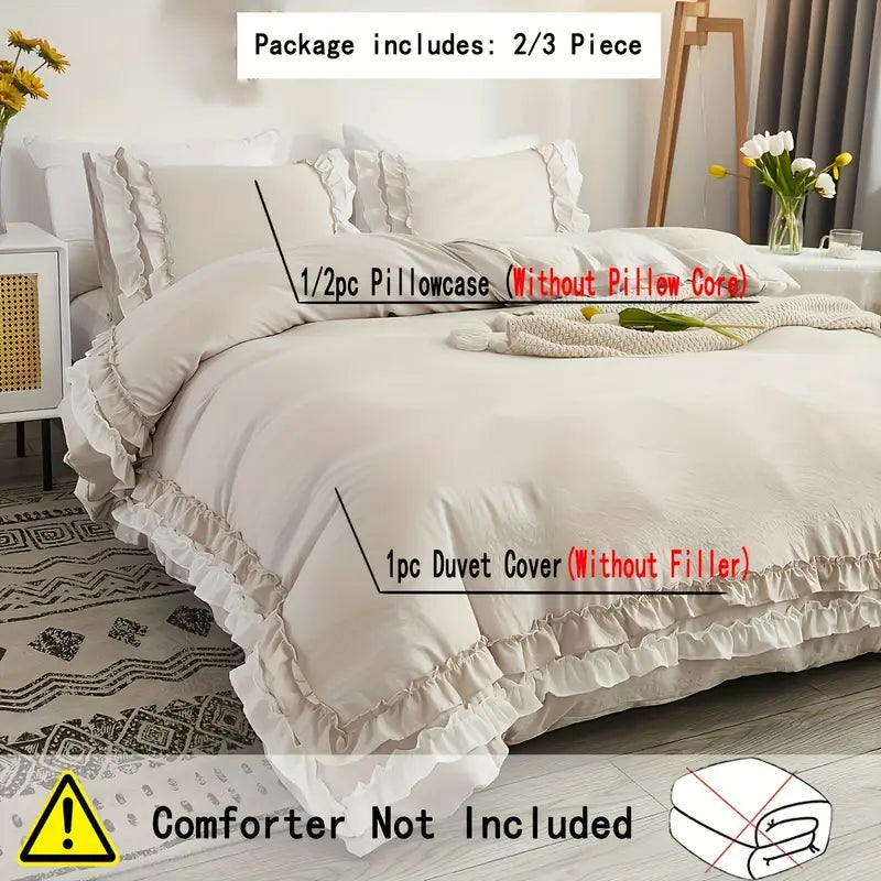 3pcs Polyester Duvet Cover Set